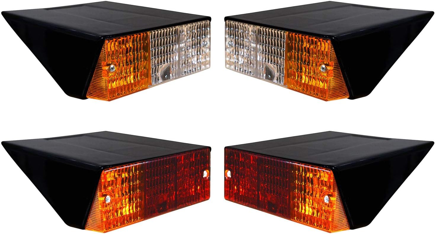 Tractor Tail Light Assembly Pair with 12V Bulbs – Turn Signal Indicator Brake Stop Lamp– Compatible with Deutz Fahr 2506-13006 Models & Universal Tractor Application