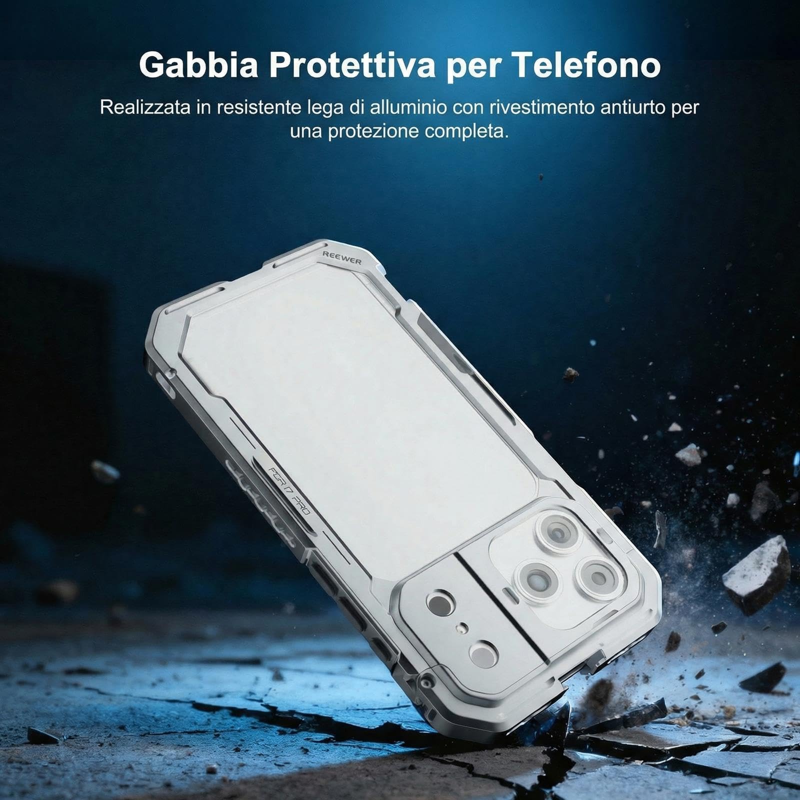 NEEWER 17 Pro Cage – Gabbia Stabilizzatrice Per IPhone 17 Pro Con Attacco Filtri 67mm E Piastre Per Obiettivi 17mm/T-Mount, Ideale Per Vlog E Cinema Mobile - 3