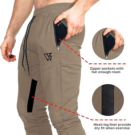 ワークアウト ランニング パンツ トレーニング スウェットパンツ ダークグレー Amazon | ZENWILL メンズ テーパードワークアウトランニング