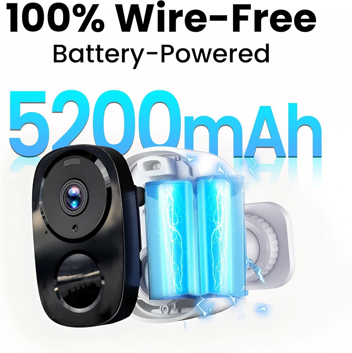 2026 Upgraded 2K Security Cameras Wireless Outdoor, Free Cloud Storage, 1-5 Months Battery Life, AI Motion Detection Spotlight Siren Alarm WiFi Surveillance Outdoor Camera, 2-Way Talk, Waterproof - 4