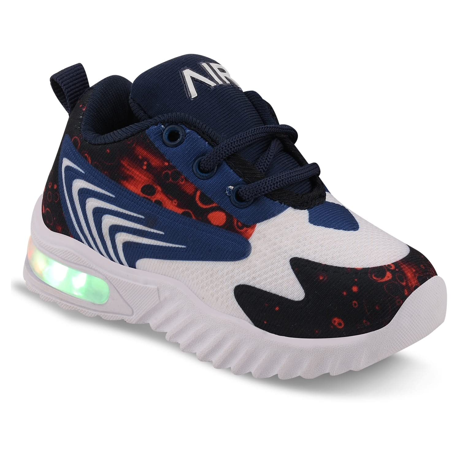 Tiny Kids Kids LED Casual Shoe/Kids Unisex Sneaker/Walking Shoe for Baby Boys and Girls(Blue red T-202 -(2)) (B0BQJ9J1CX) Amazon Price History, Amazon Price Tracker