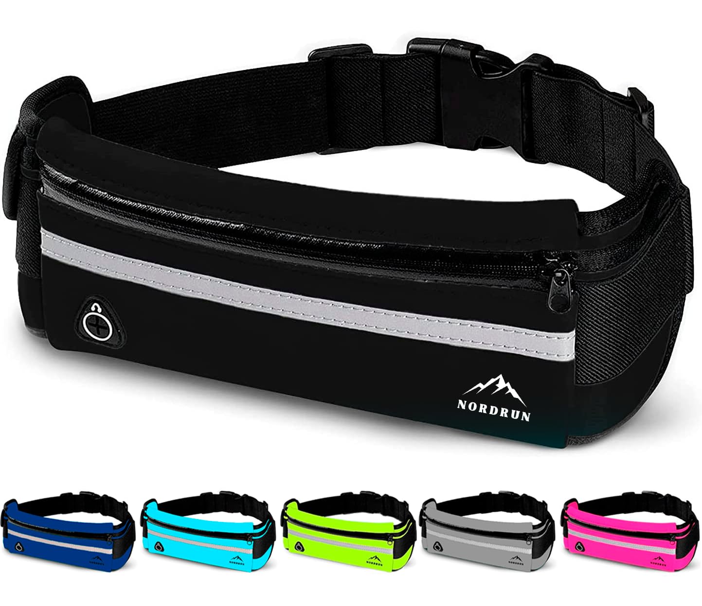 Laufgürtel für alle Handys | Verstellbarer und Wasserdichter Handytasche Joggen | Laufgürtel Handy | Running Belt | Handyhalterung Joggen | Laufen Zubehör | Lauftasche