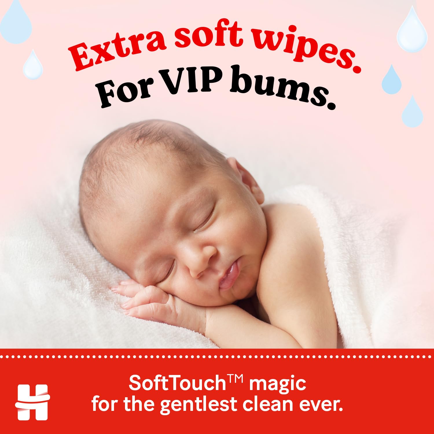 Huggies Extra Care Sensitive Baby Wipes - 12 Pack (576 Wipes) – Plastic Free Wet Wipes, 99% Water, Fragrance Free, Hypoallergenic, Extra Soft Texture with Soft Pillows - 3