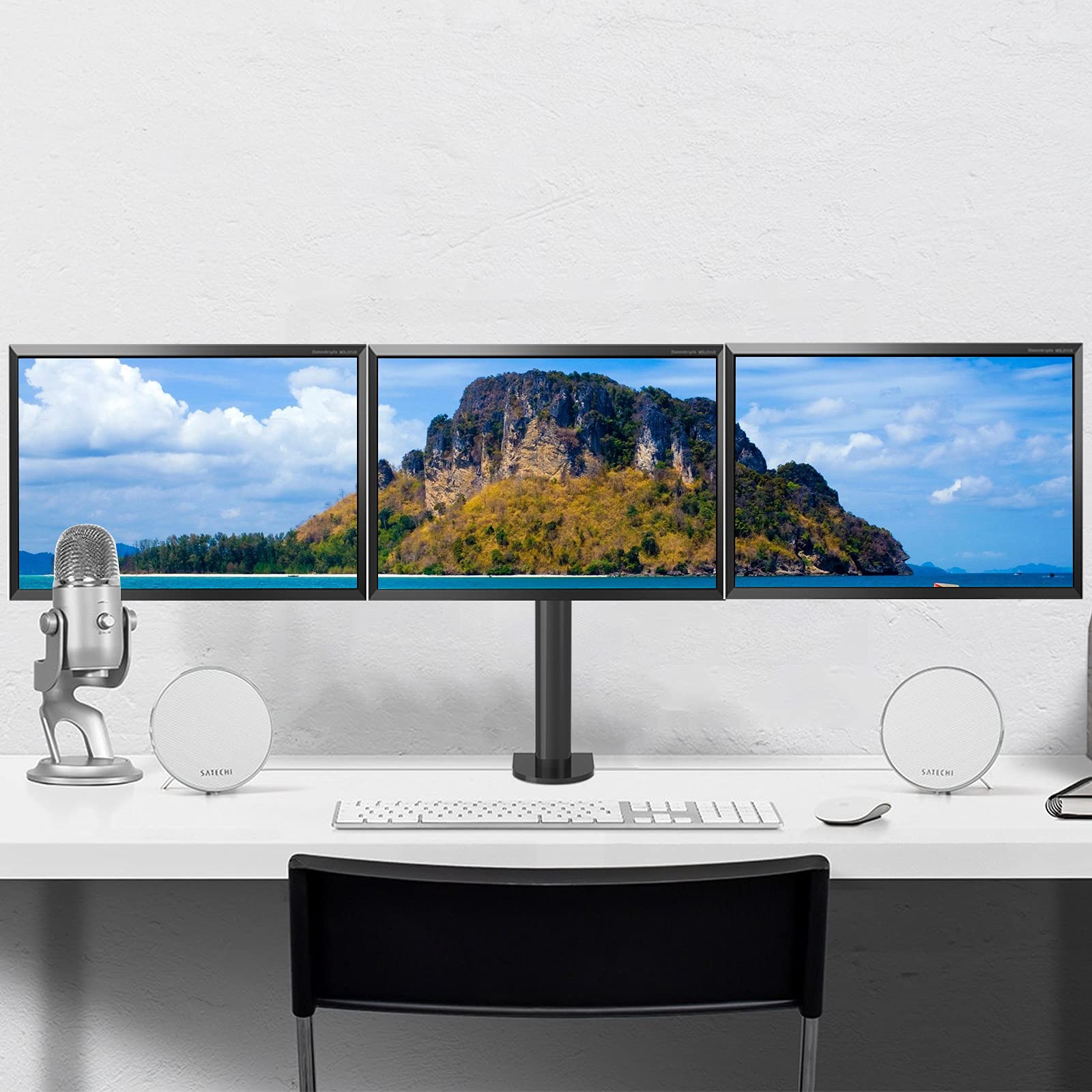 Triple Monitor Stand, 3 Monitor Stand for 3 Monitors 1324 inch/2