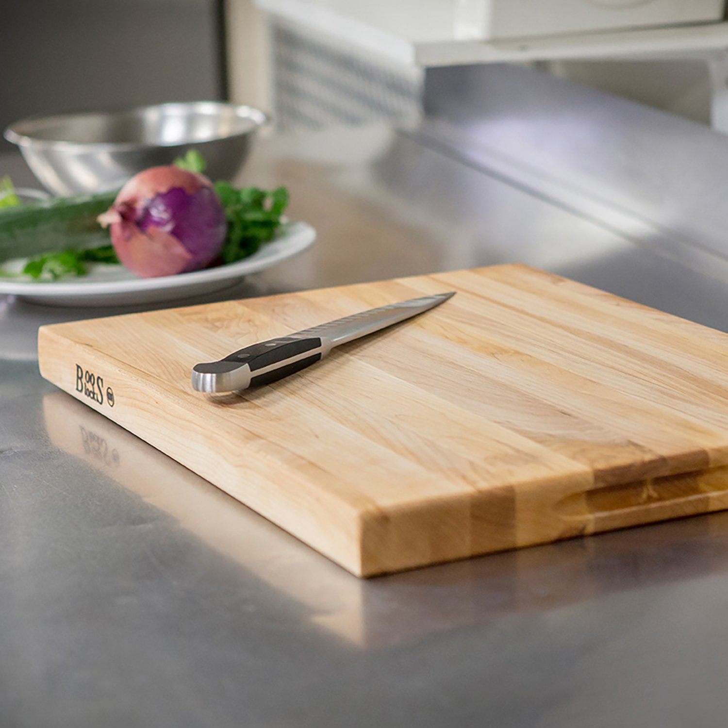 激安通販新作 モリコーYahoo 店John Boos Maple Wood End Grain Reversible Butcher Block Cutting Board, 24x _並行