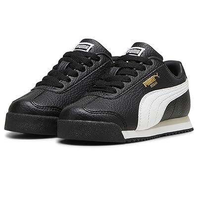PUMA Kids Roma (Little Kid) Kids Shoes Puma Black/Puma White
