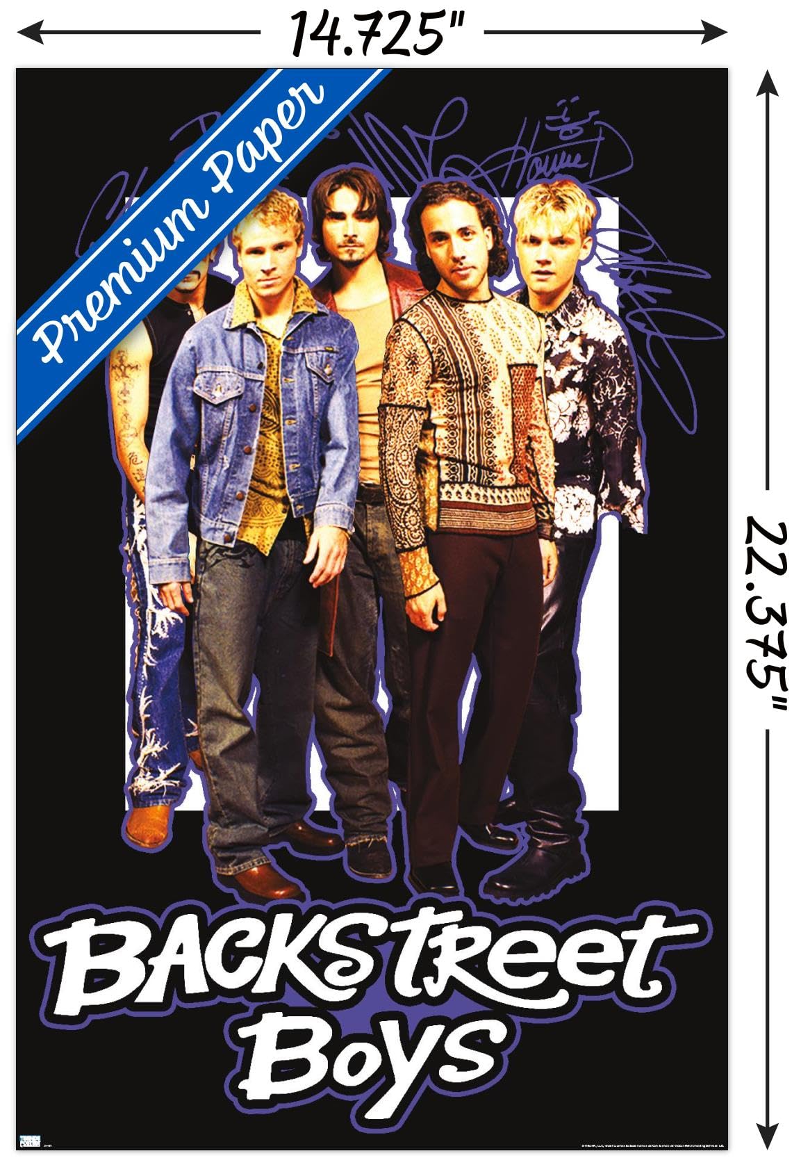 Amazon.com: Backstreet Boys - Signatures Wall Poster, 22.4L
