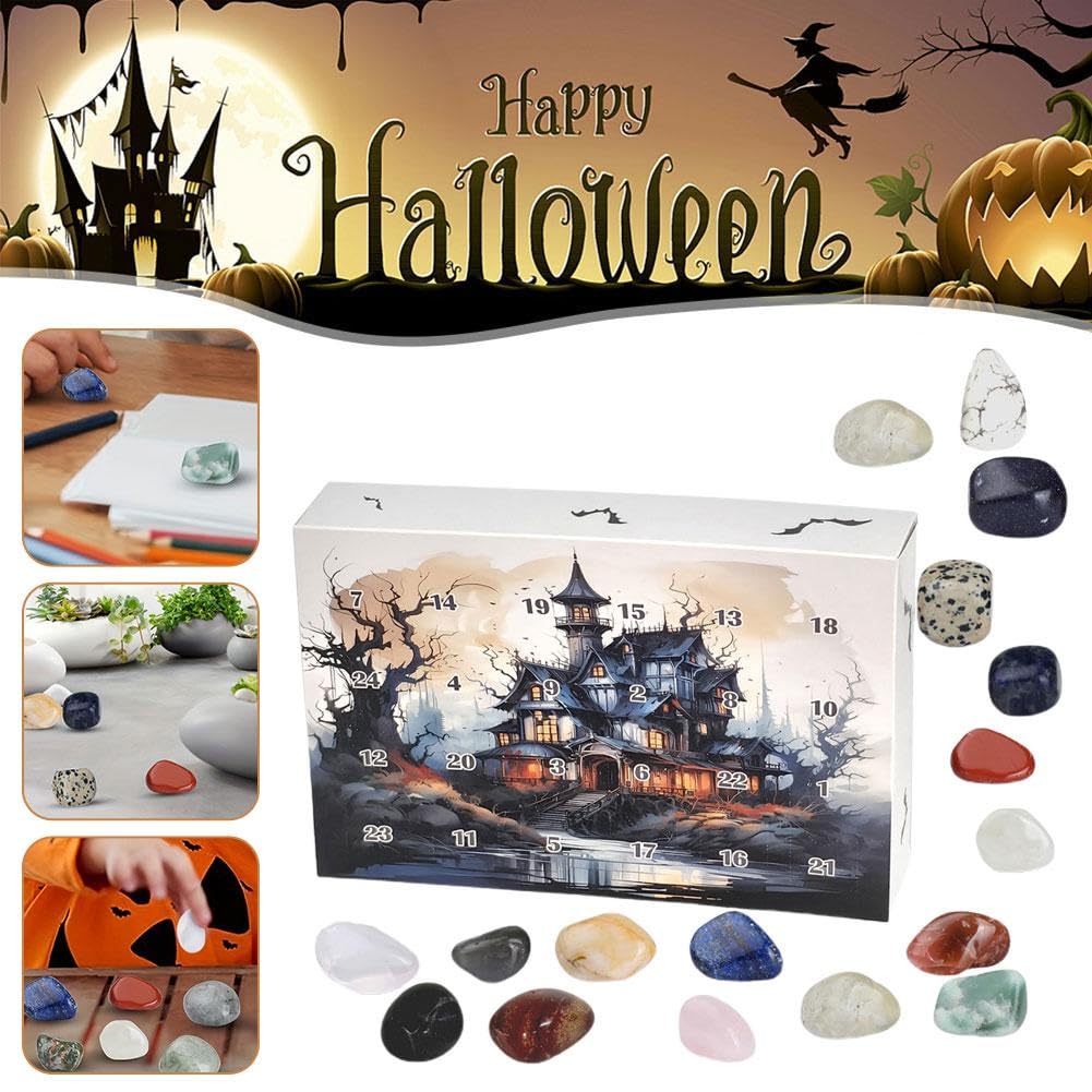 Amazon.co.jp: 2024年ハロウィンアドベントカレンダー、24天然石
