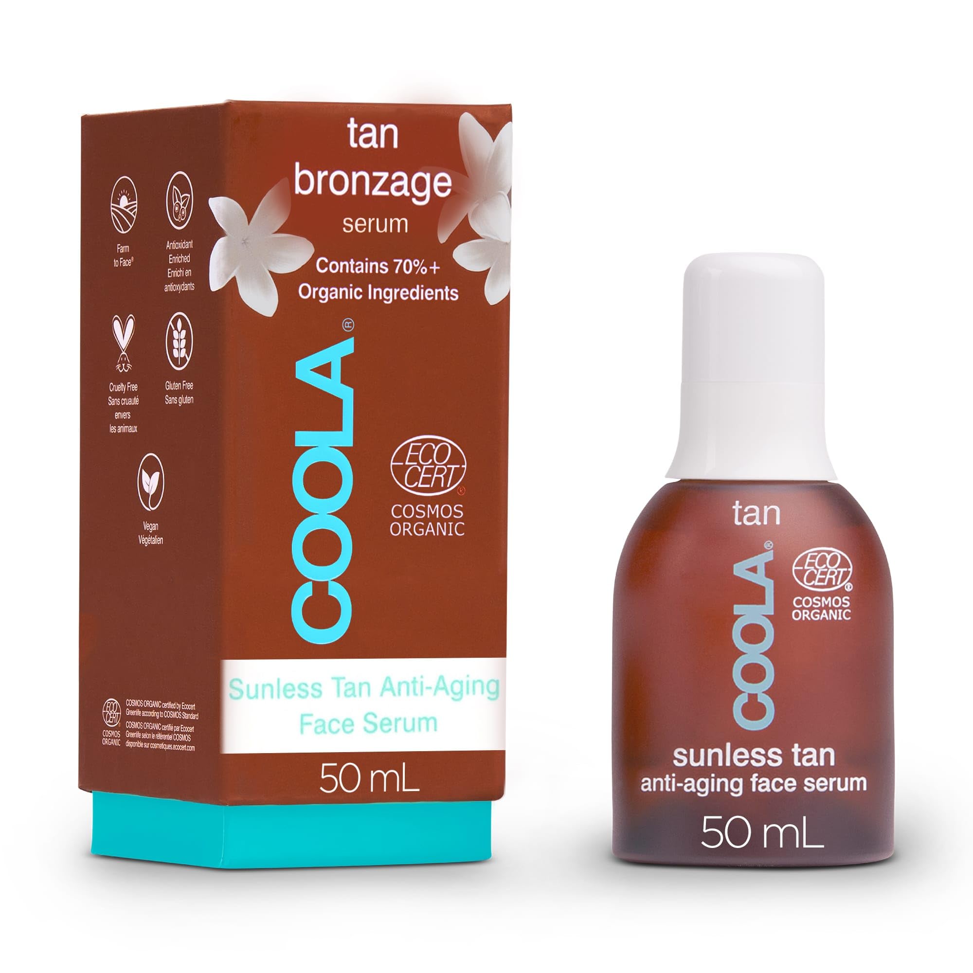 COOLA Sunless Tan Anti-Aging Face Serum, 50ml