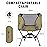 MOON LENCE Portable Camping Chair Lightweight Foldable Chair - The 4th Generation Portable Folding Chair - Compact, Ultralight Folding Chairs for Hiking Mountaineering Beach