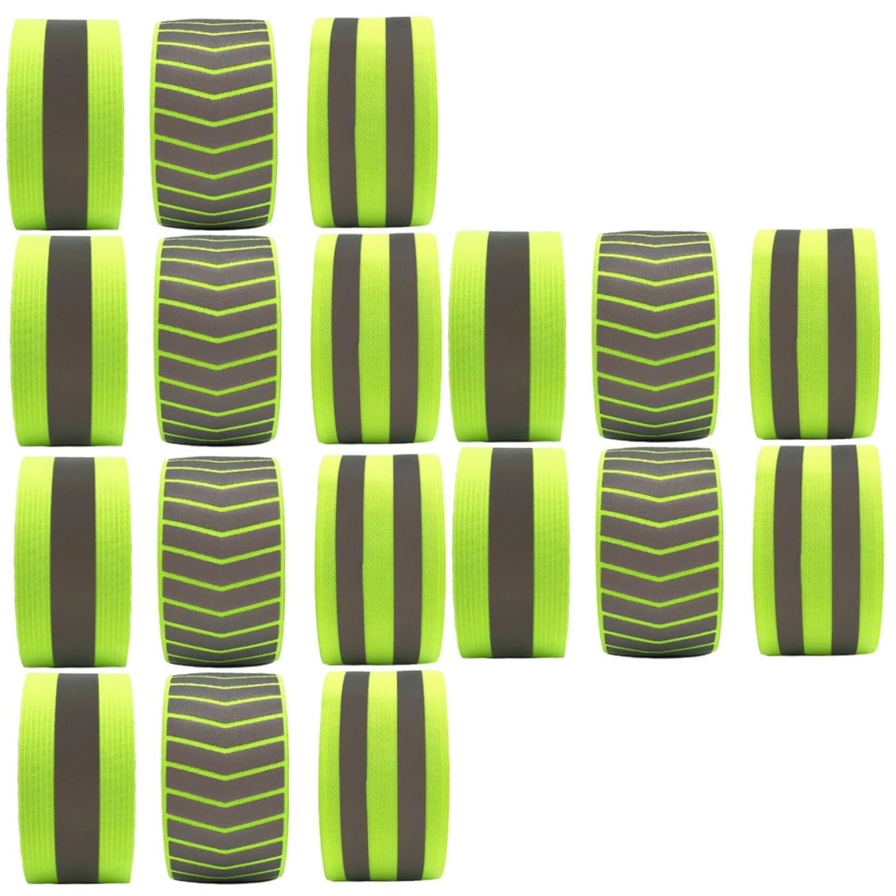 Toddmomy 12 Stück Reflektierende Handgelenkschlaufe Grünes Armband Fahrrad-Reflektor Laufarmband Sicherheitsarmbänder Warnarmbänder Fluoreszierende Armbänder Elastische Bein-Sets