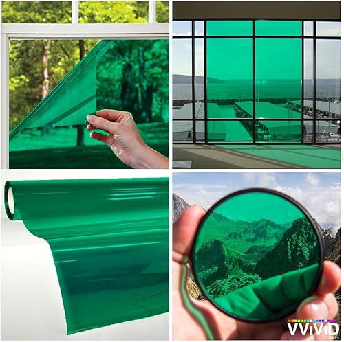 Miniatura 3 de VViViD láminas de vinilo para coloración de ventana, transparentes, coloridas, Rojo