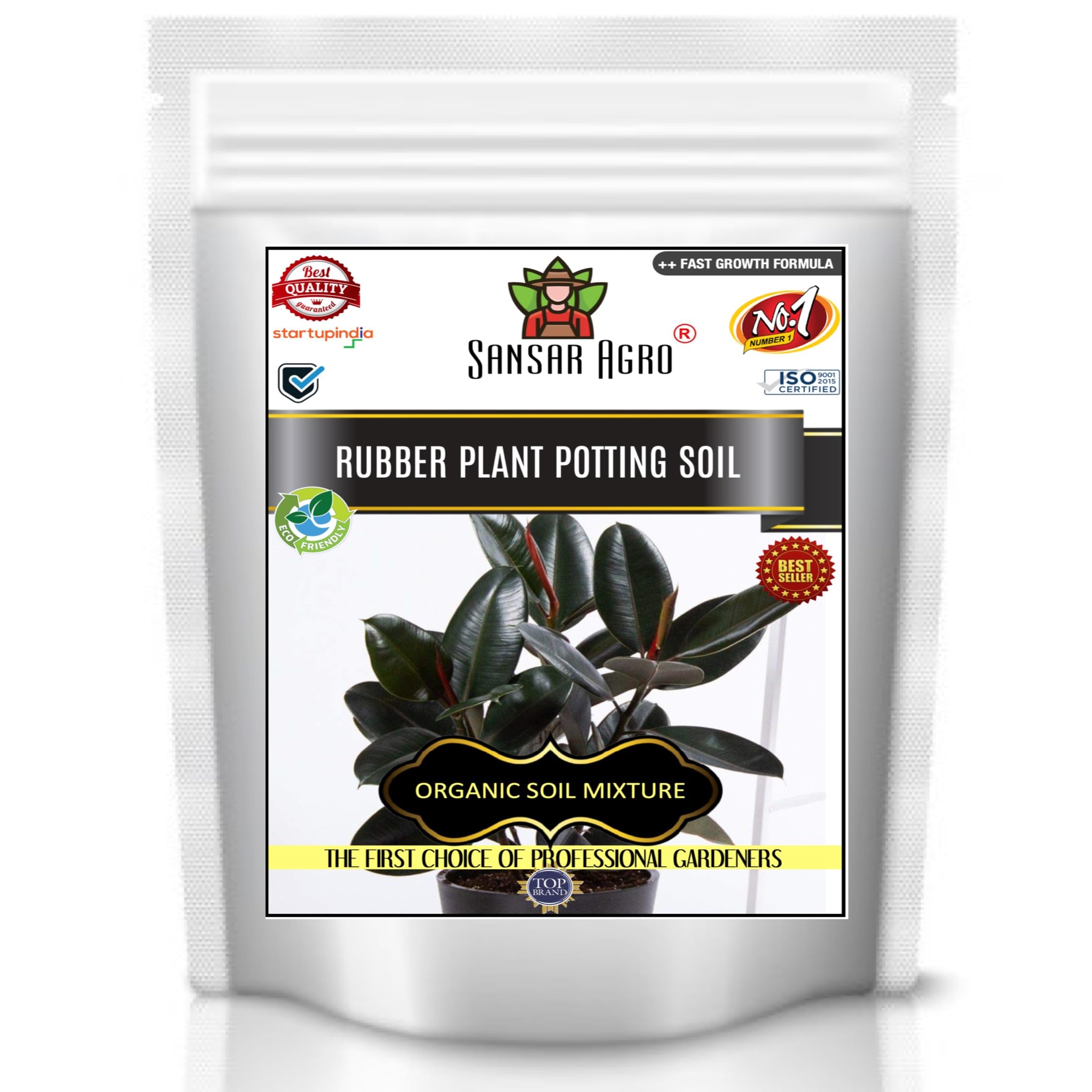 Sansar Agro® Rubber Plant Potting Soil, Essential Organic Soil Mixture for Rubber Plants, Double Filtered with All Required Nutrients and Active Micro-Organism for Healthy Growth (1800 gm)-image-44