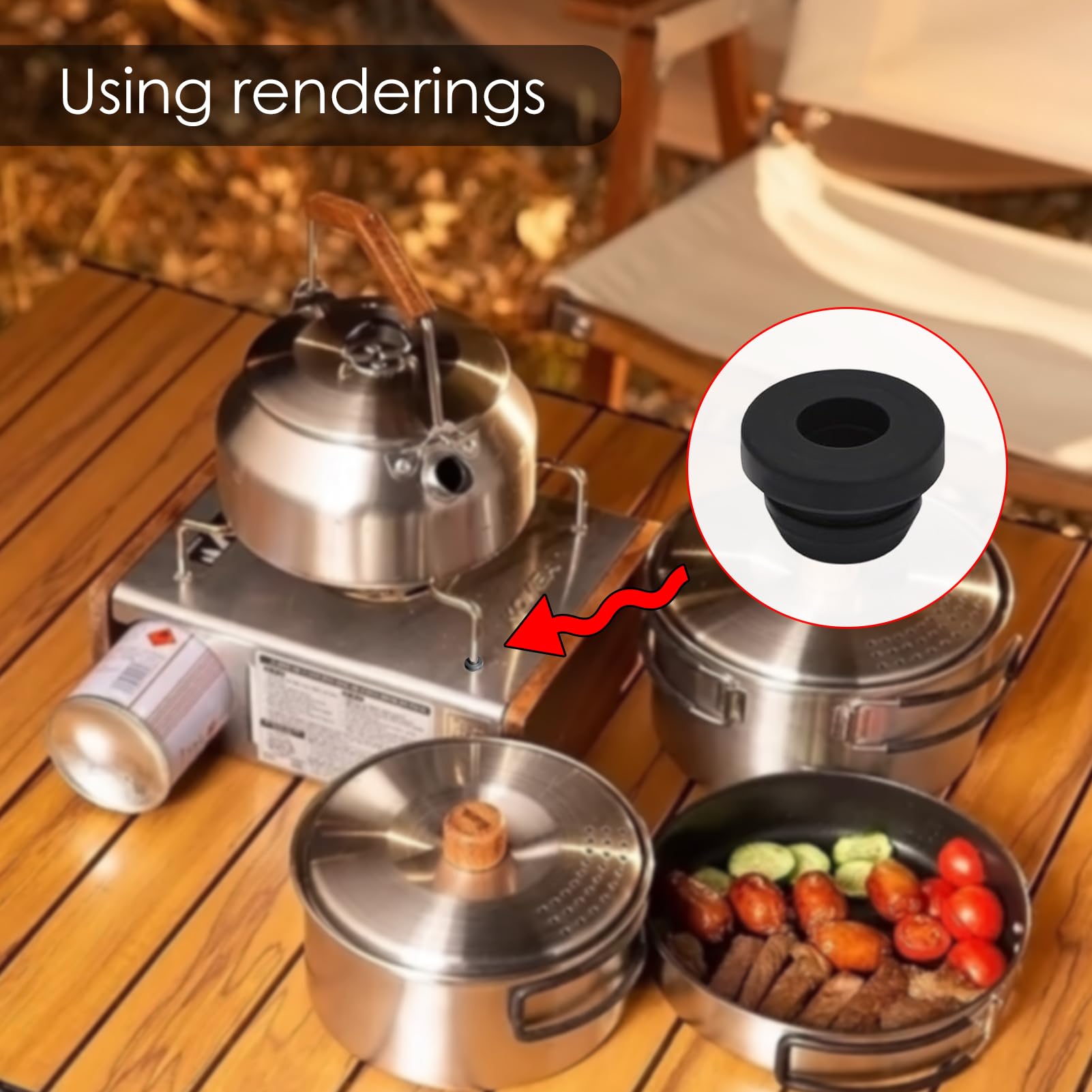 KEMUZ Lot De 20 Embouts En Caoutchouc Haute Résistance Pour