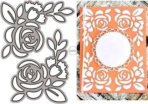 Miniatura 4 de DzIxY Troqueles de corte de metal de dos hojas para hacer tarjetas, papel de relieve, troquelados, plantillas de máquina de álbumes de recortes,