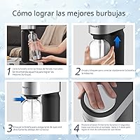 Vista 3 de Philips Máquina de transmisión de refrescos, fabricante de agua con gas inoxidable, fácil de instalar con botella de carbonatación de PET de giro