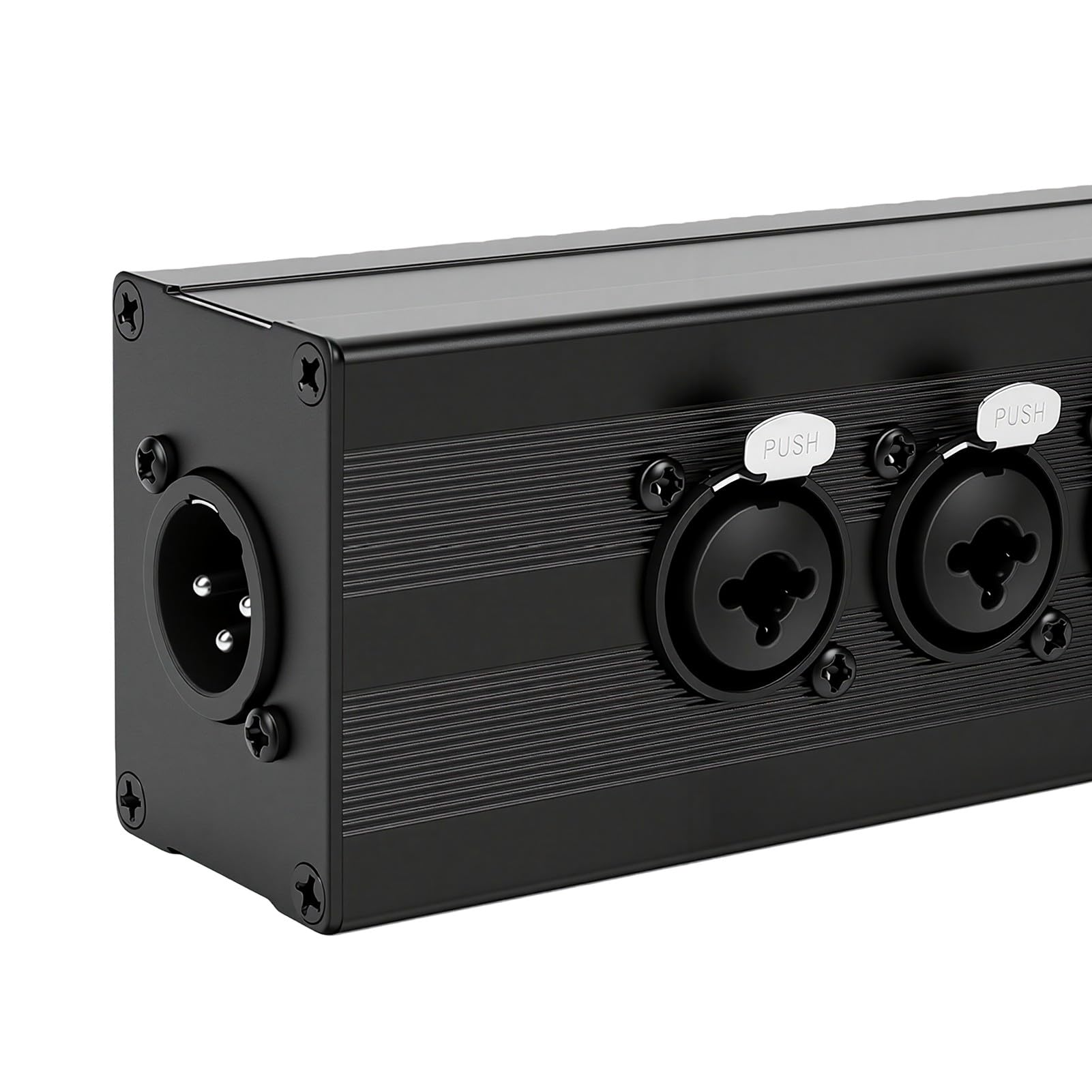 Cryfokt XLR Splitter Box 4 Way Durable Converter for Mixing Consoles and