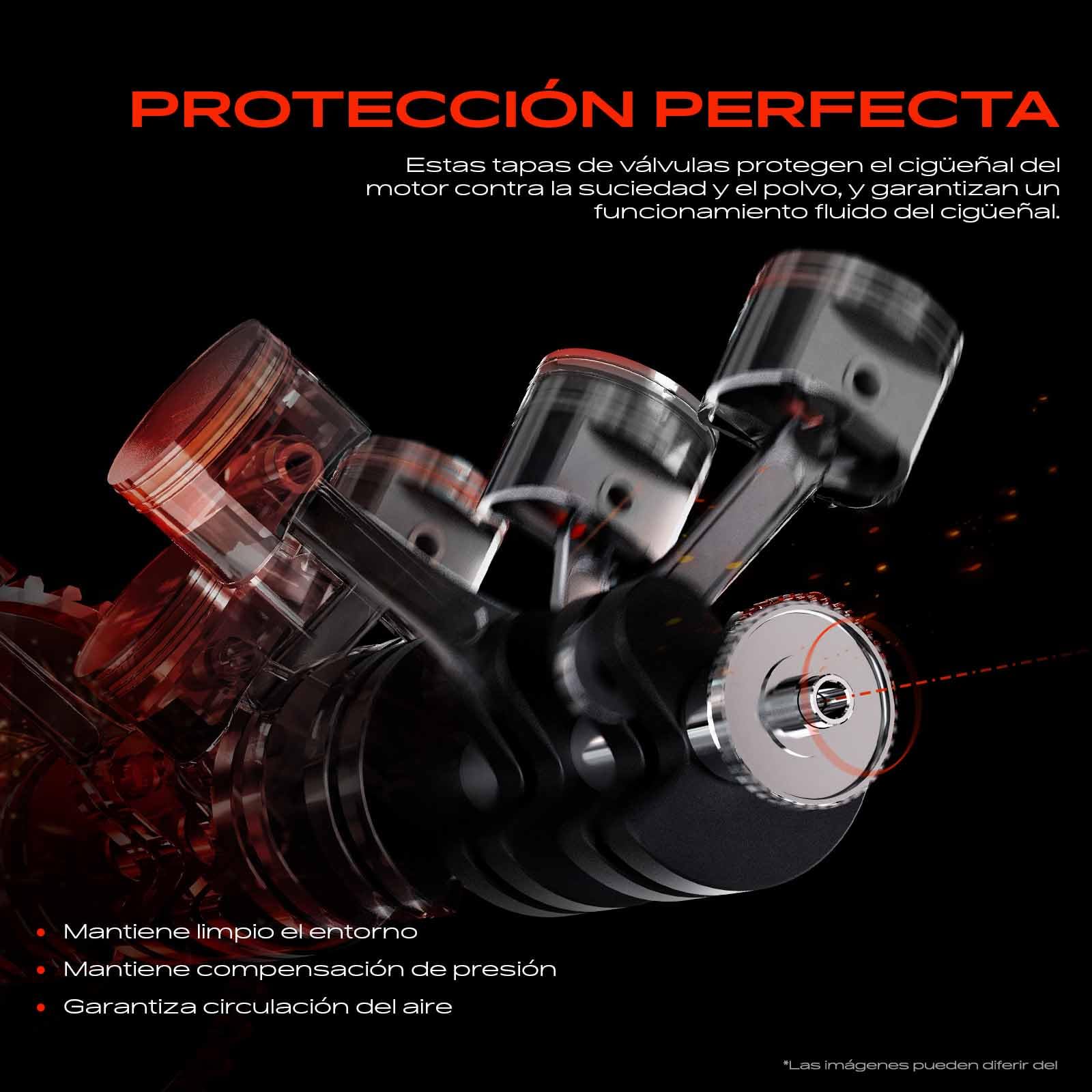 Frankberg Tapa de válvulas | Compatible con: Serie 3 E46, X5 E53, Serie 3 Convertible E46, Serie 7 E65 E66 E67, Serie 3 Coupé E46, Serie 5 E39