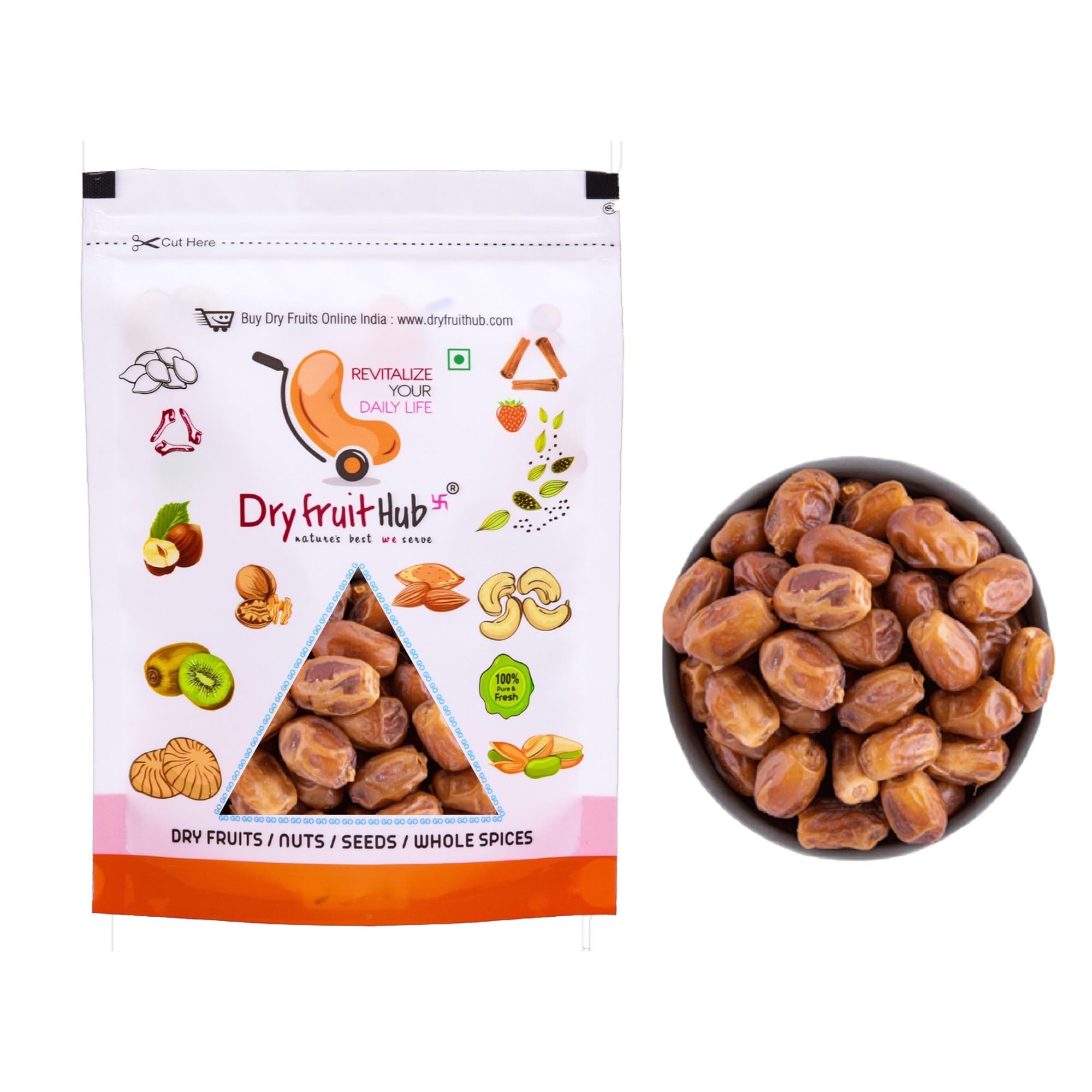 Dry Fruit Hub Dried Zahidi Dates 1Kg | Golden Arabian Dates | Zahidi Dates | Dried Fruits | Healthy & Nutritious Soft Khajoor | Khajur Rich In Iron | Fibre & Vitamins, Fresh And Natural Dates (B0DF5B58WZ) Amazon Price History, Amazon Price Tracker