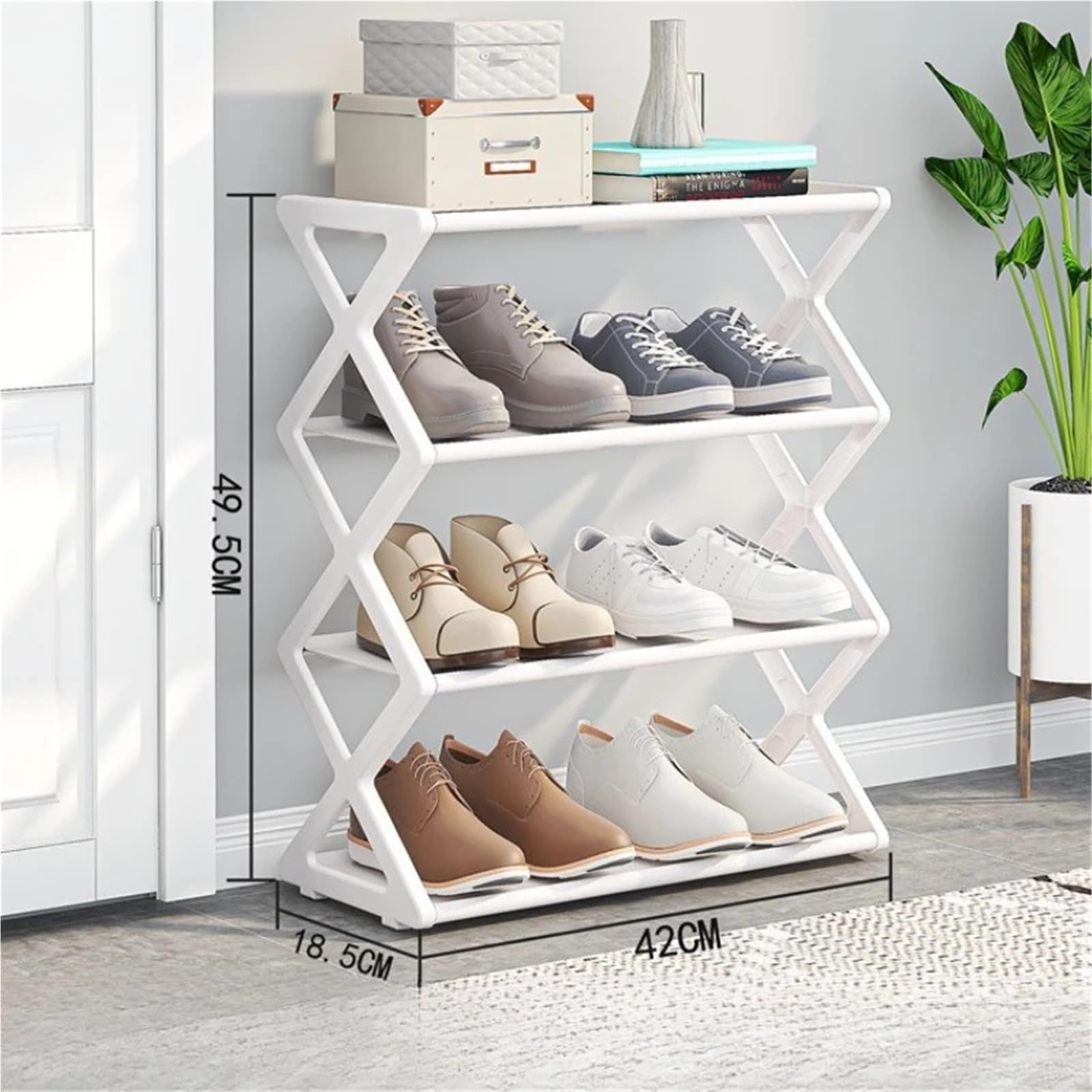 Simple Multi-Layer Shoe Rack Dormitory Dustproof Cabinet