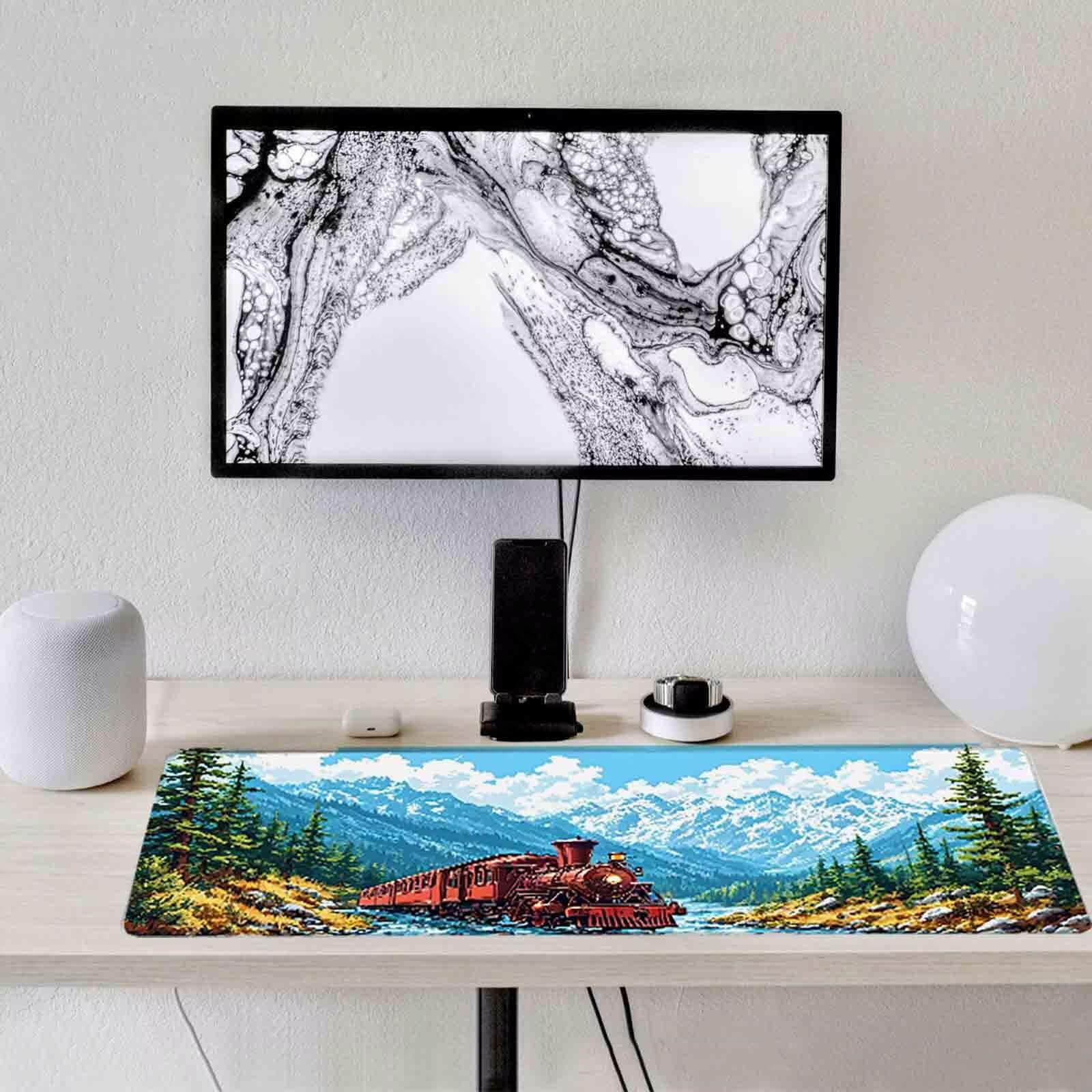 Podkładka pod mysz XXL 1000 x 500 mm podkładka pod mysz górska antypoślizgowa gumowa podkładka pod mysz do gier, akcesoria biurowe, podkładka pod mysz o wysokiej precyzji i szybkości do PC/gracza