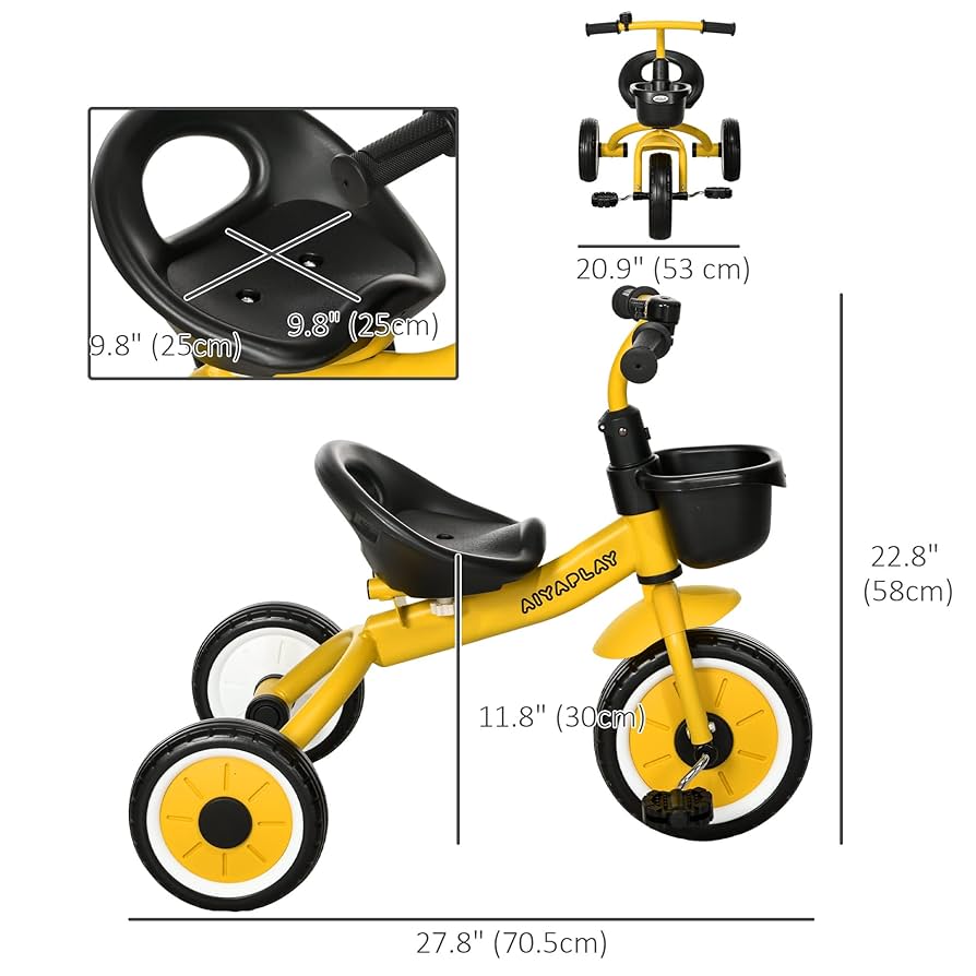riii様 Qaba Tricycle for Toddler 2-5 Year Old Girls and Boys