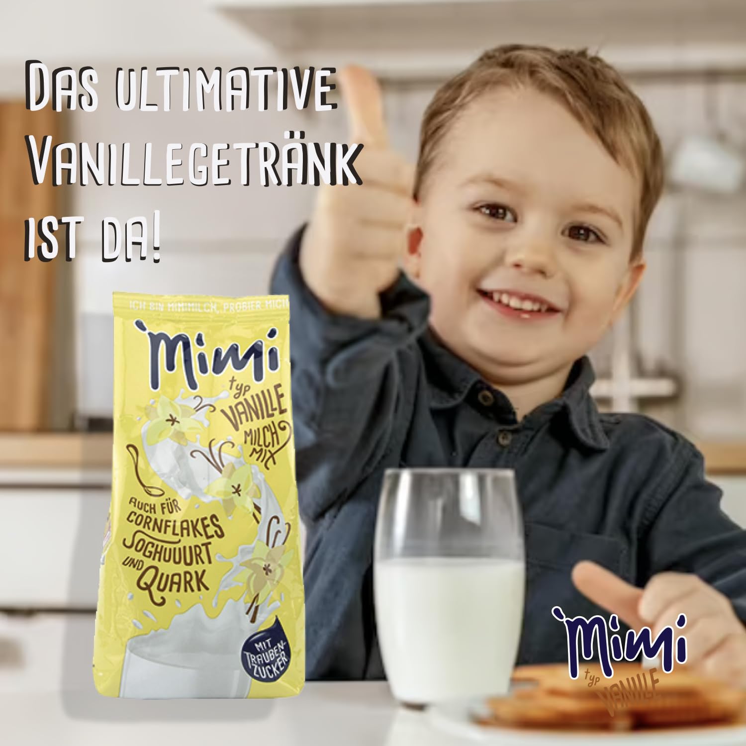 Fraix Mimi Milch-Mix Vainilla Bebida en polvo 6 x 400 g – Pack de 6 – Polvo soluble en leche – Soluble en frío y caliente – Ideal para ocio, escuela o para ir a cualquier excursión familiar.