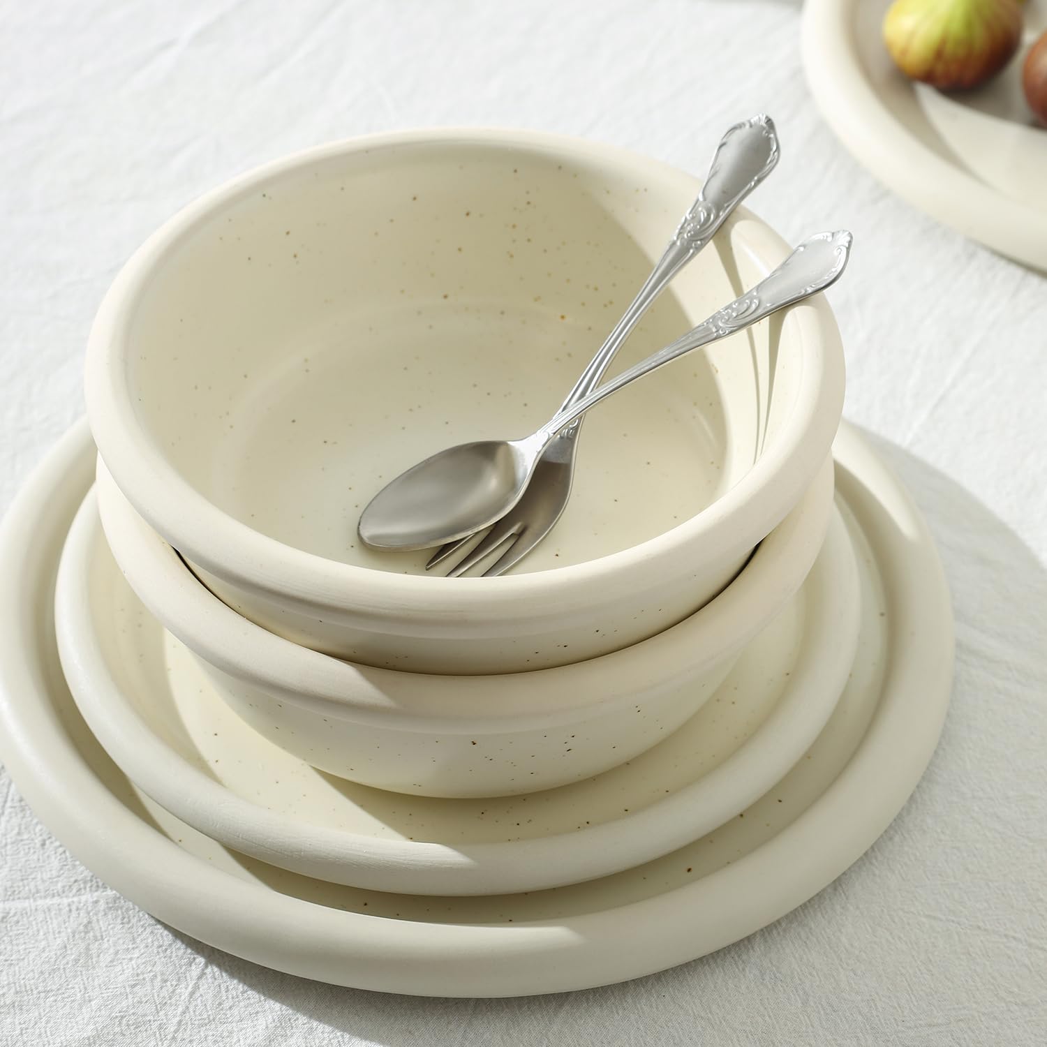 Amazon.com | Stone Lain Capri 12-Piece Dinnerware Set Stoneware