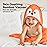 KeaBabies Hooded Baby Towel for Newborn - Viscose Derived from Bamboo Large Baby Bath Towels with Hood for Boys, Girls, Toddler, Extra Absorbent & Soft Newborn Bath Essentials (Fox, Petite)