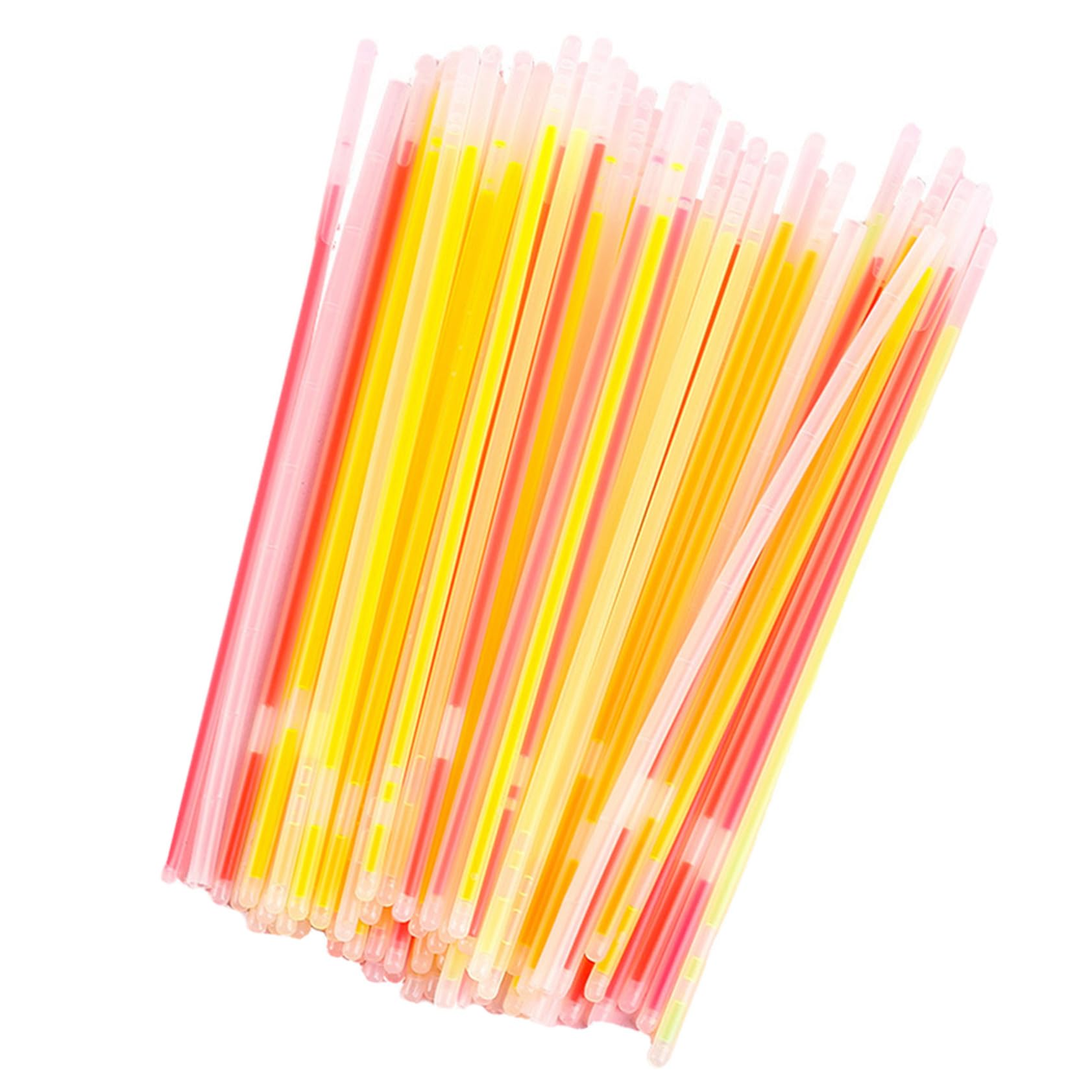 Pulseras de Palitos Luminosos 150 Piezas de Plástico para Fiesta