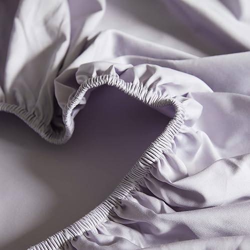 Miniatura 9 de MIDO HOUSE Juego de sábanas de algodón egipcio tamaño King, juego de sábanas florales de 600 hilos, sábanas de lujo de percal de fibra larga, juego