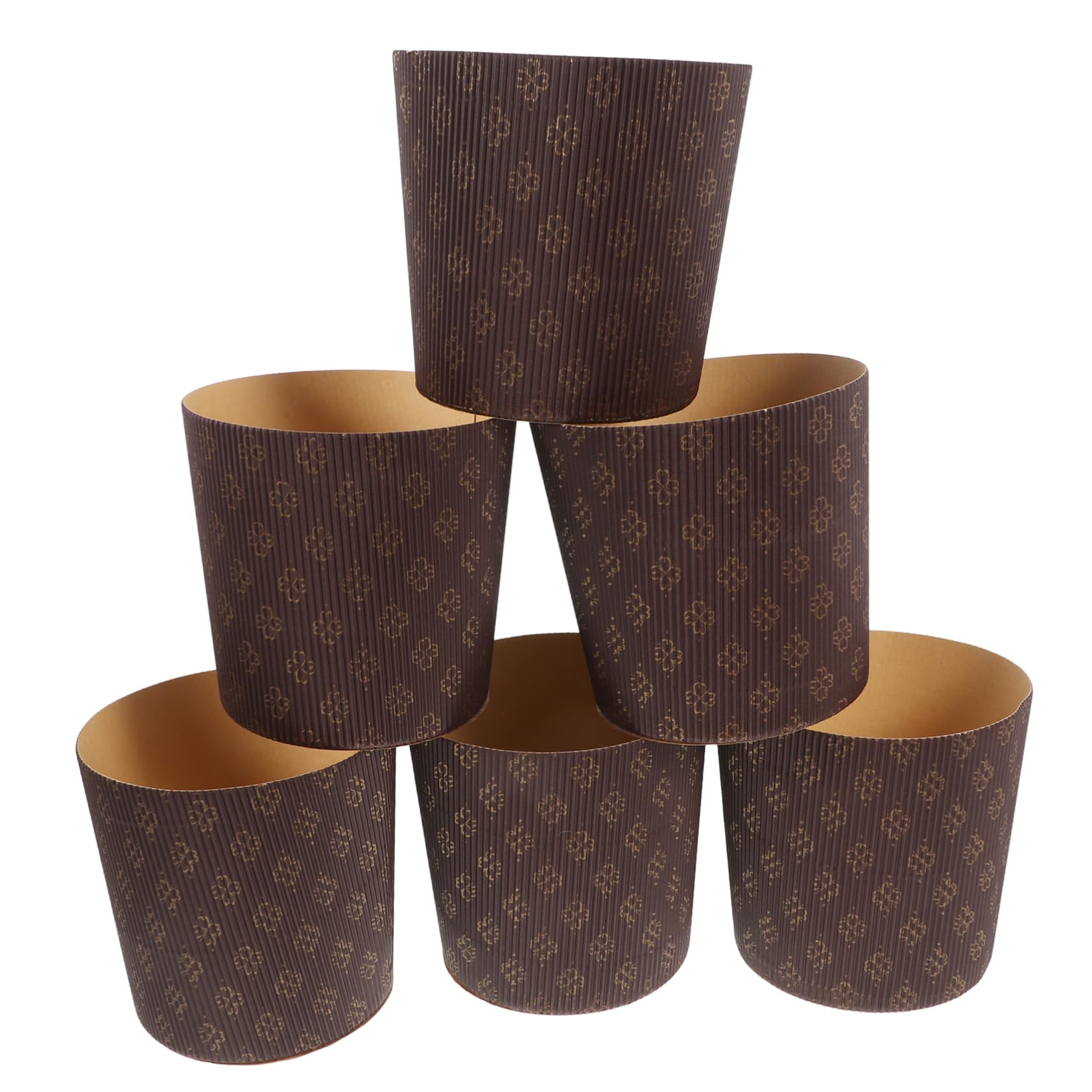 25piezas Papel Para Hornear Pasteles Panettone Moldes De Papel Resistentes Grasa y Agua Liners Italianos Para Cupcakes y Muffins Para Fiestas y Panadería Doméstica