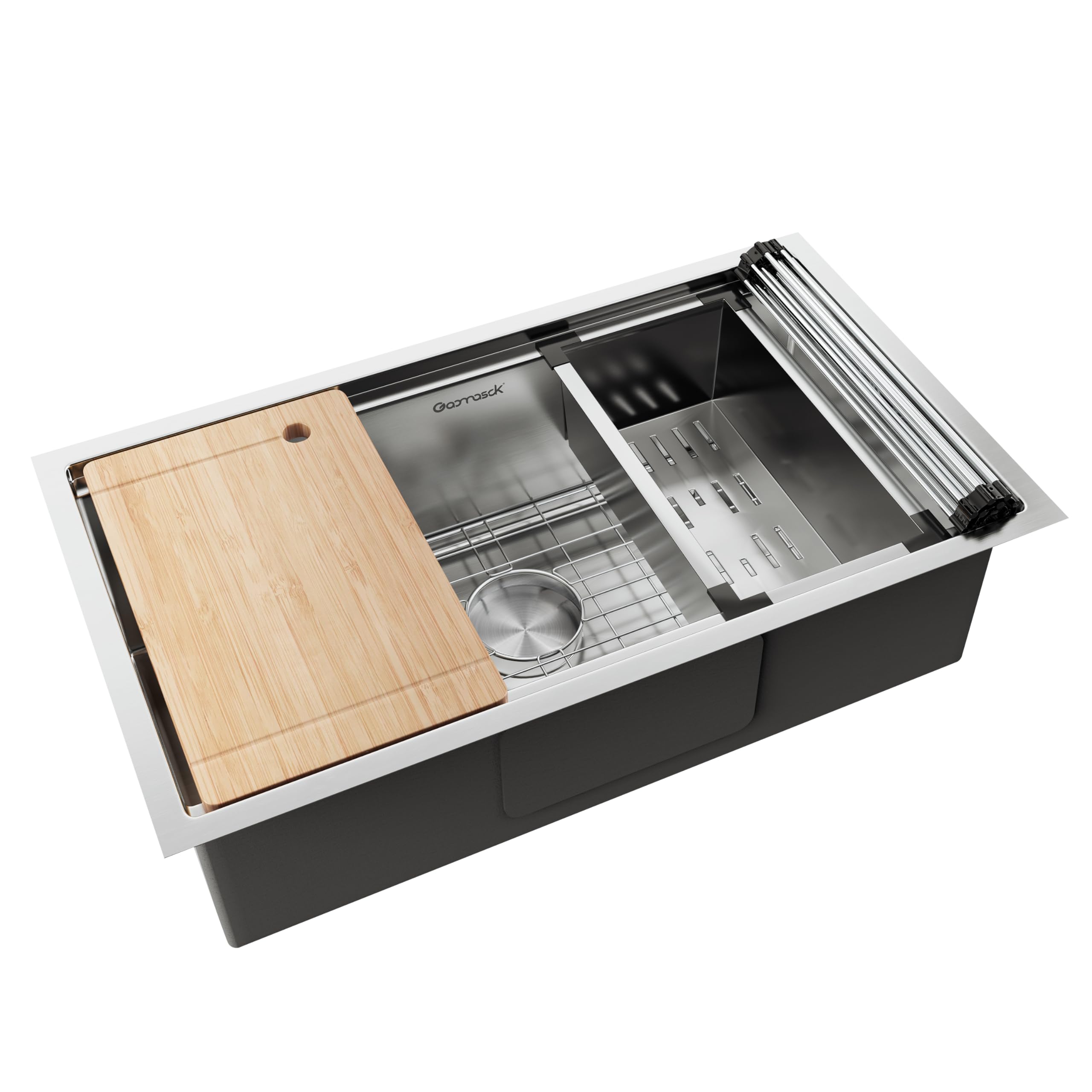 【intch.】ShankSuper110sWoolSlacksICESENSE Gaomasck 32x19 Inch Undermount Kitchen Sink, Stainless Steel