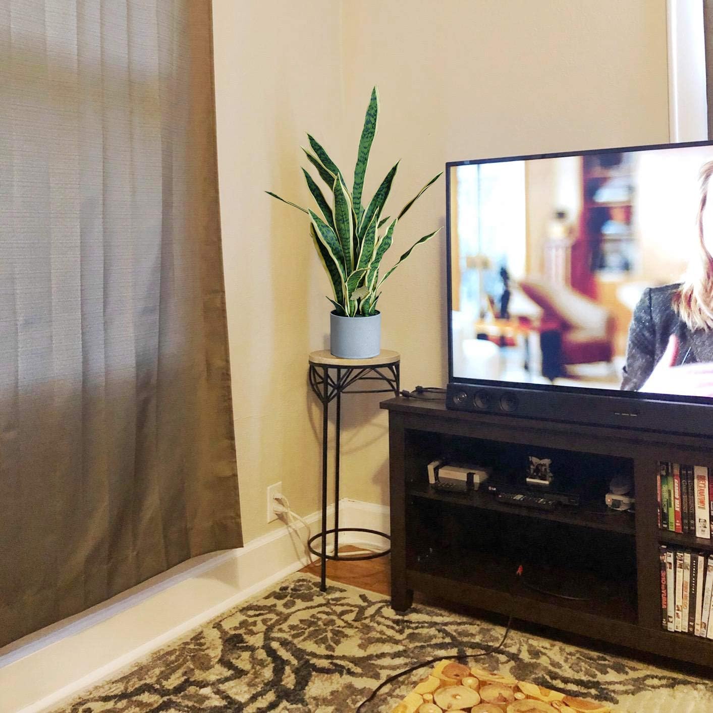 Ollain 4 PCS Artificial Sansevieria Plants 30 Inch Tall Fake Snake Faux Plant for Indoor and Outdoor Home Garden Office Store Decoration (Yellow Edge) - Image 6