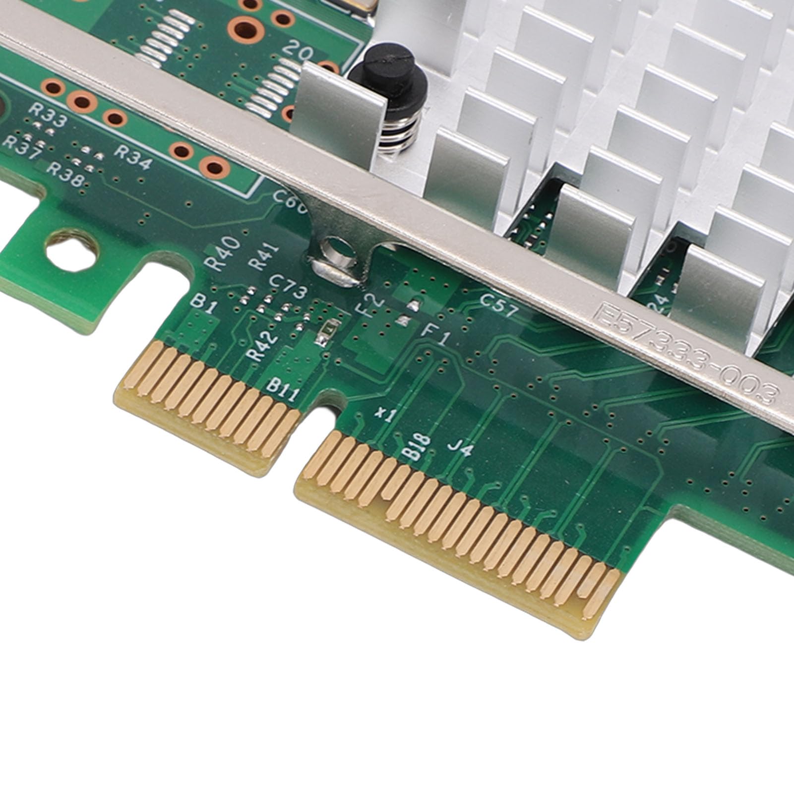 Cocoarm Scheda di Rete SFP+ da 10 Gb Adattatore Ethernet PCI E X4, Controller PCB 82599EN, Porta Singola 10 Gbps, Offload Checksum, Basso Consumo, per Server Data Center Virtualizzazione