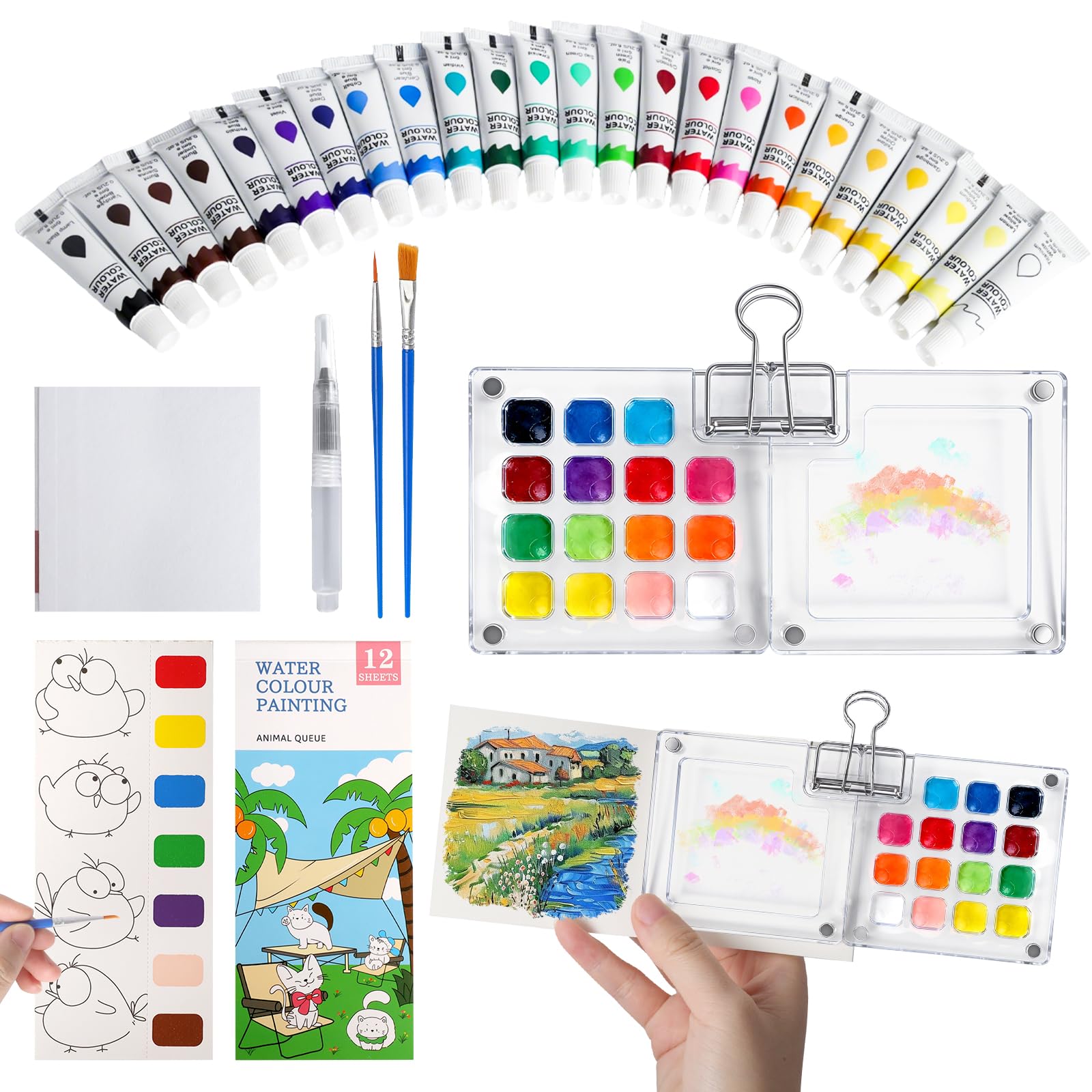 Nano Palette Mini Watercolour Set: Pocket Artist Watercolor