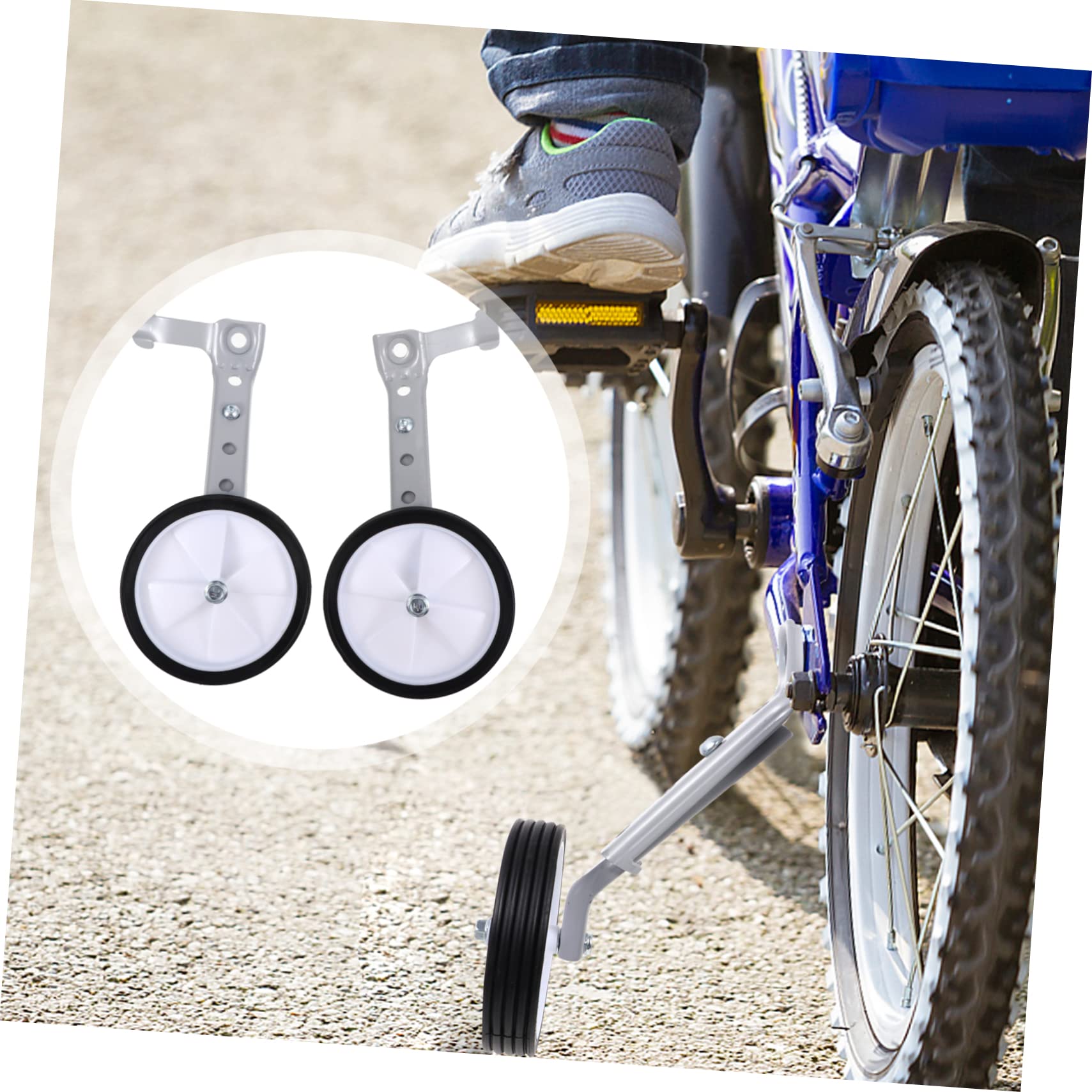 Anneome Ruedas De Entrenamiento para Bicicleta Infantil Rueda Trasera Resistente Estabilizador Ajustable para Principiantes Montaje Fácil