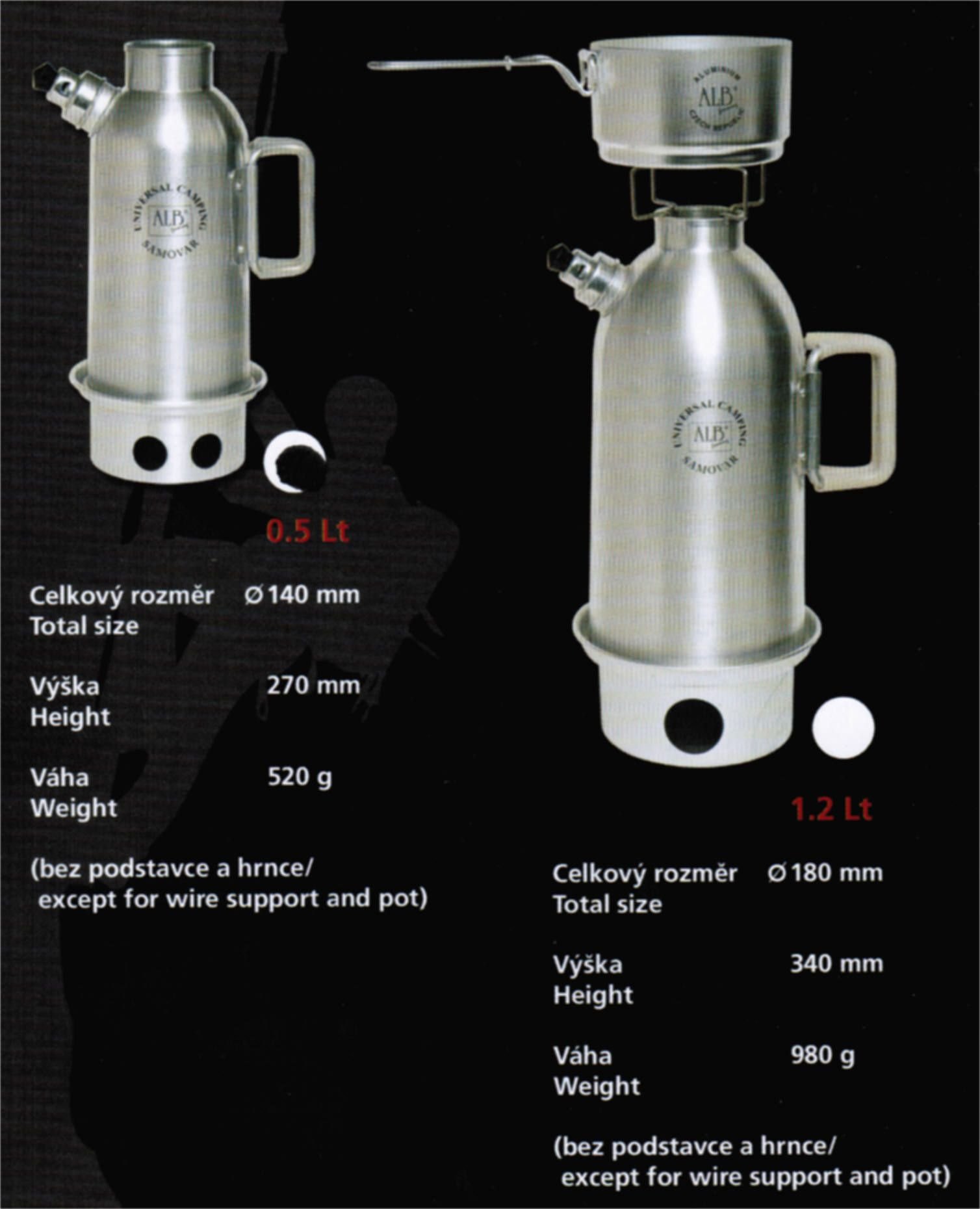 ALB Camping Wasserkessel 0.5Ltr, Wassertopf, Outdoor Wasserkocher
