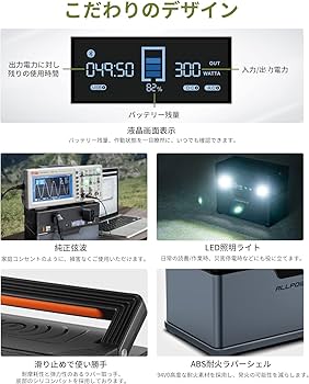 Amazon.co.jp: ALLPOWERS S300 ポータブル電源 300W高出力 288wh