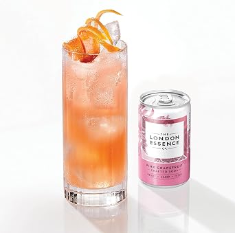 The London Essence Co., Pink Grapefruit Soda, 150 ml Can (Pack of 6)