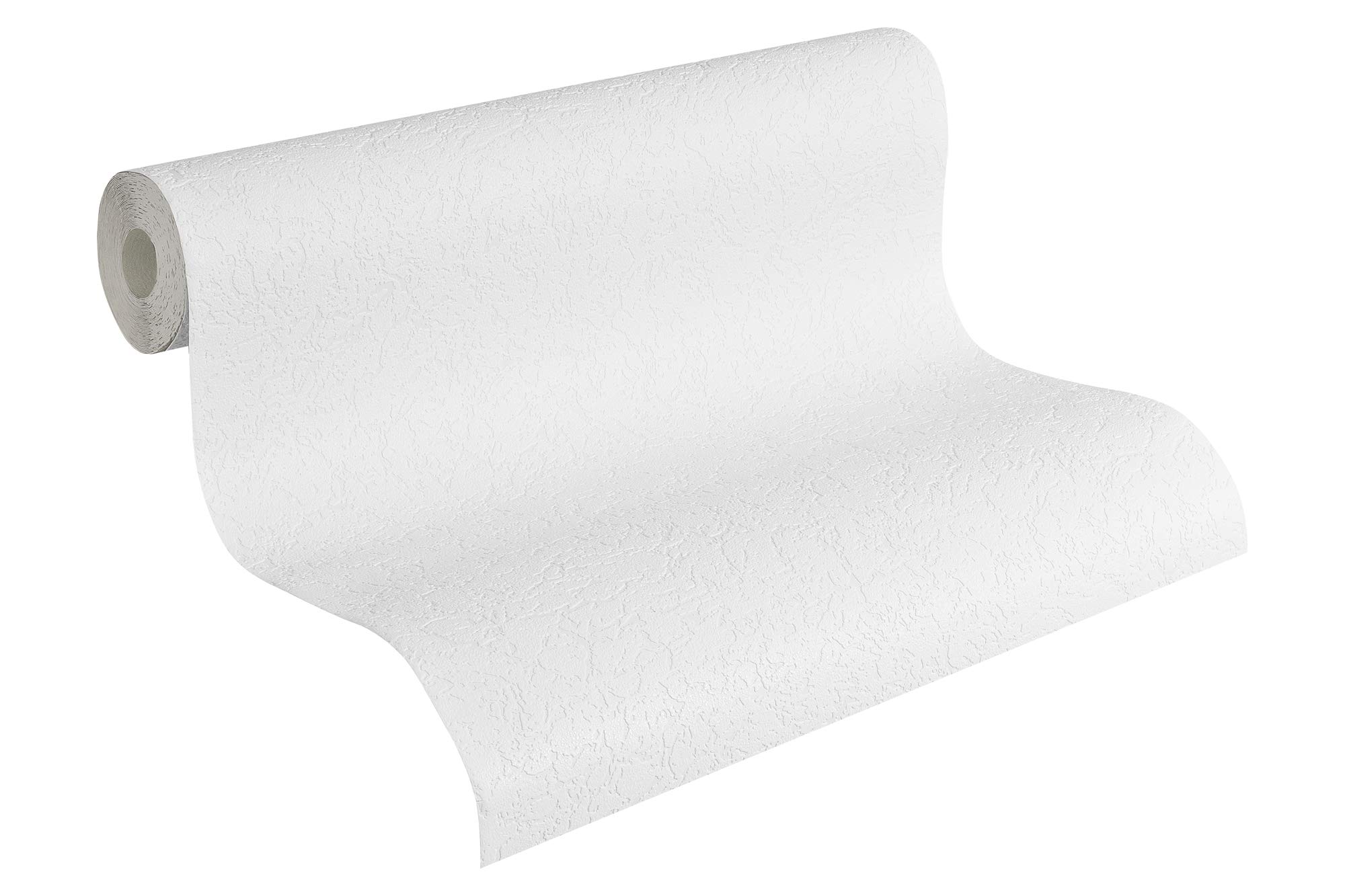 A.S. Création Structured Wallpaper Black & White Vinyl wallcovering 10.05 m x 0.53 m White 282910