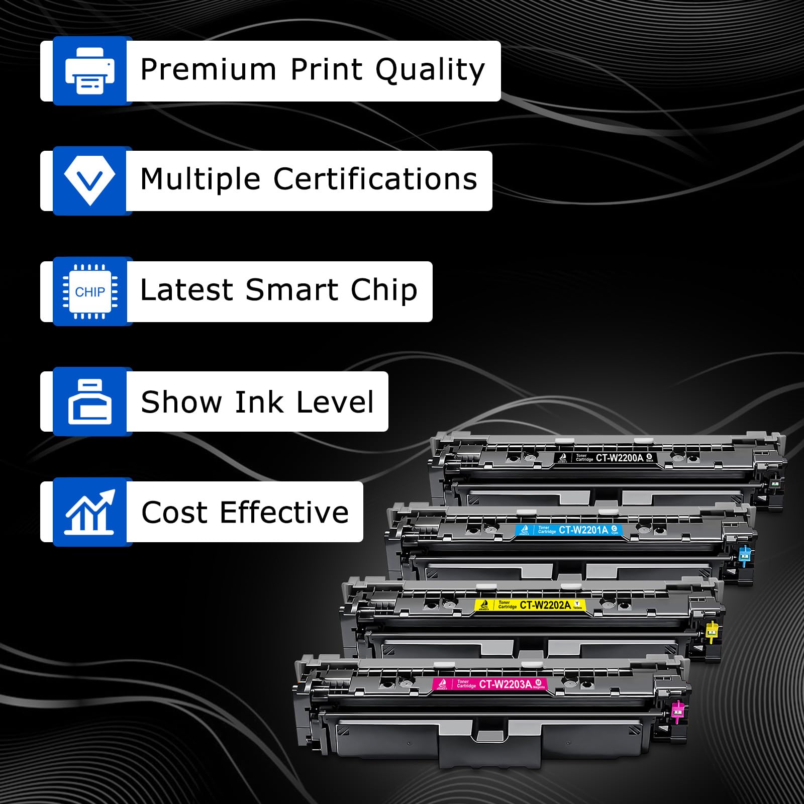 DOUBLE D 220A Toner per HP 220A 220X per HP Color LaserJet Pro MFP 4302dw