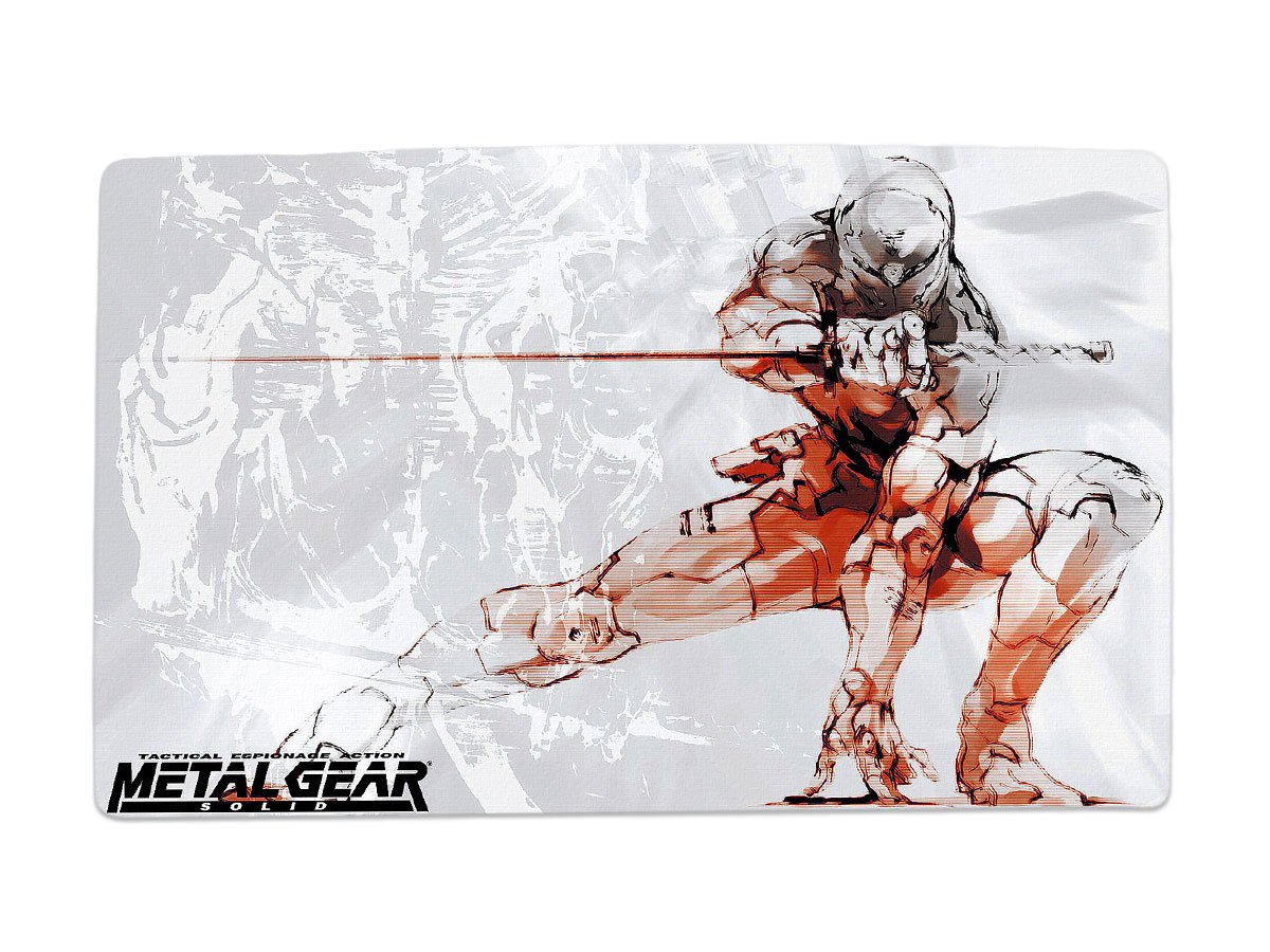A Wide Variety of Metal Gear Solid Game Characters Desk & Mouse Pad Table Play Mat (Gray Fox)