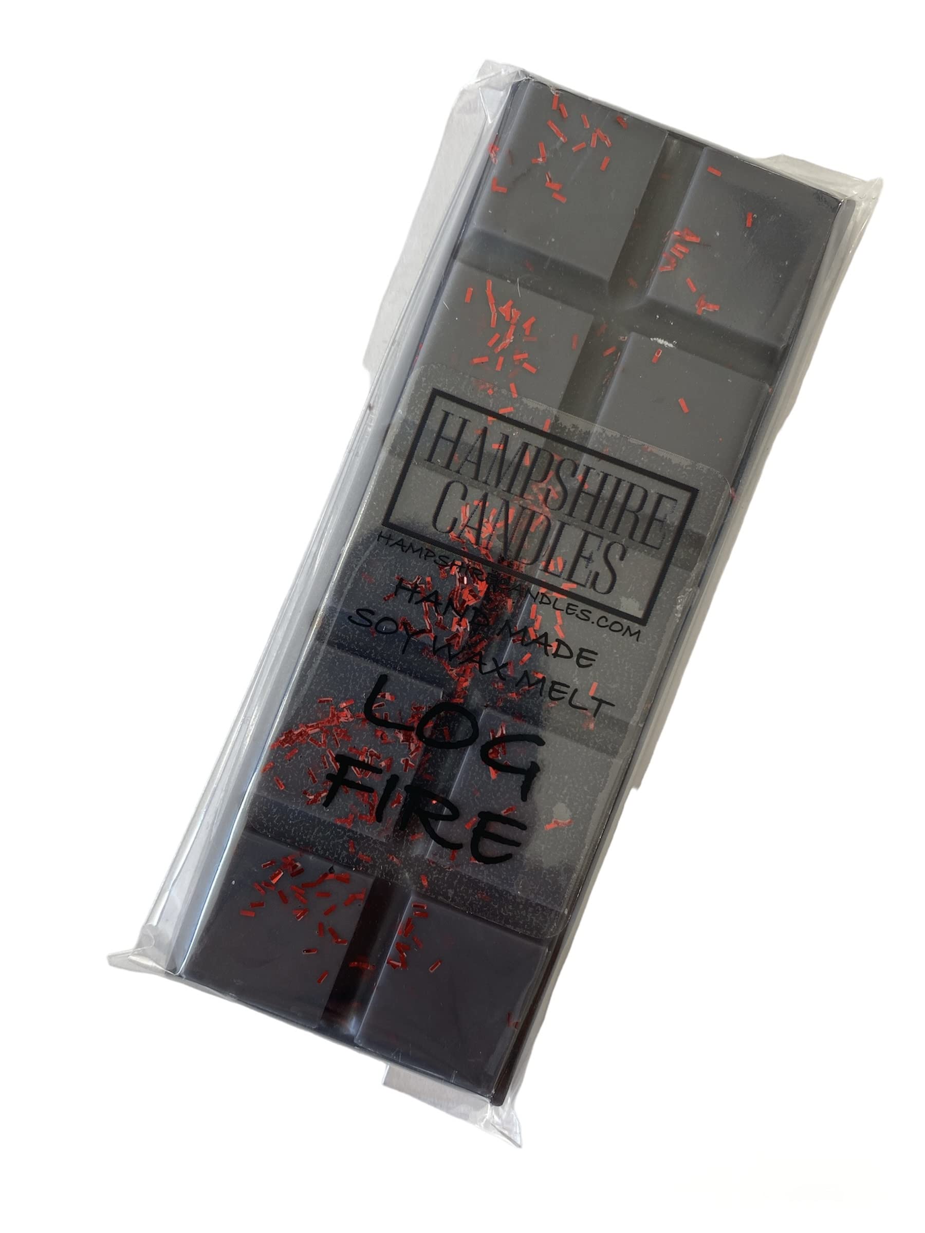 Log Fire Wax Melts | Highly Scented | Natural Soy Wax | Handmade Snap Bar
