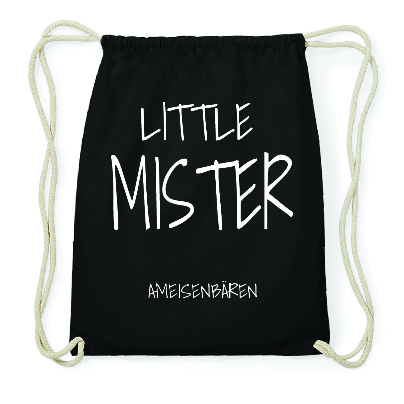 JOllify Ants Bear Hipster Bag Bag Made of Cotton – Colour: Black