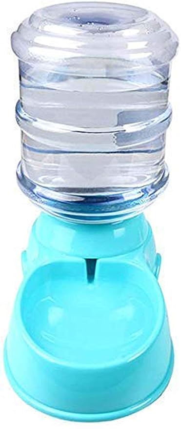 KIRFIZ Automatic Pet Water Dispenser 3.5L Large Capacity Self-Dispensing Gravity Pet Waterer Cat Dog Feeding Bowl Drinking Water ,Automatic Gravity Water Drinking Fountain Bottle Bowl Dish Stand - Multi Color