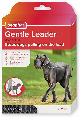 Gentle Leader/Collare a Cavezza Nero Grande (Boxer, Dobermann)