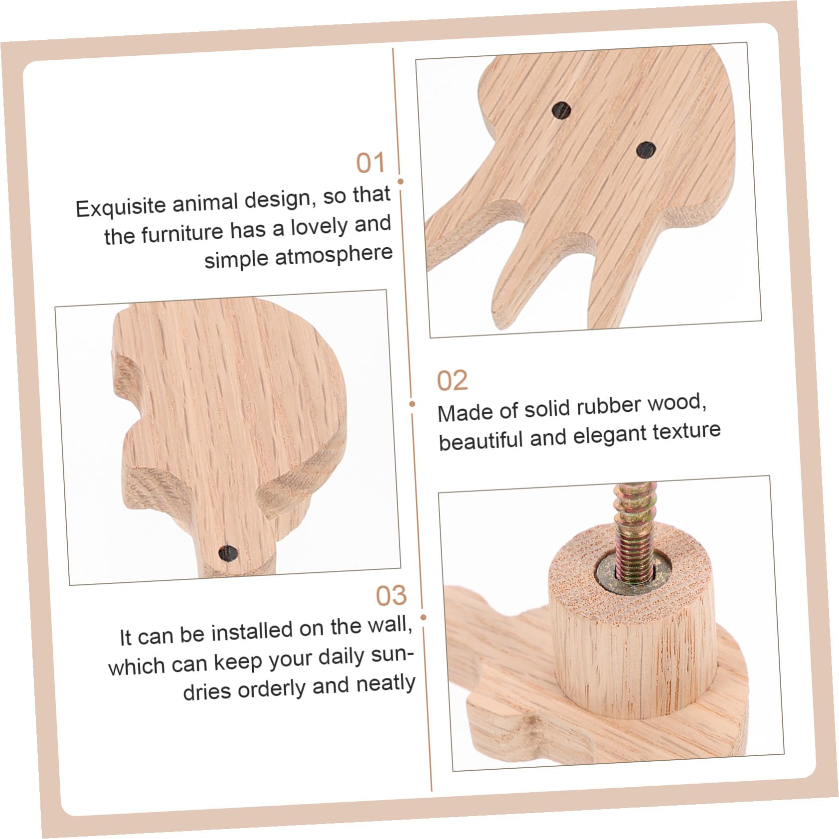 MAGICLULU 2sets Per Decorazione e Organizzazione Casa Appendini Per Cappotti Decorazioni Per Camerette