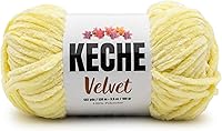Vista 26 de Keche Hilo de terciopelo para ganchillo, manta de felpilla suave, voluminosa, hilo amigurumi, 3.53 oz (132 yardas), color menta