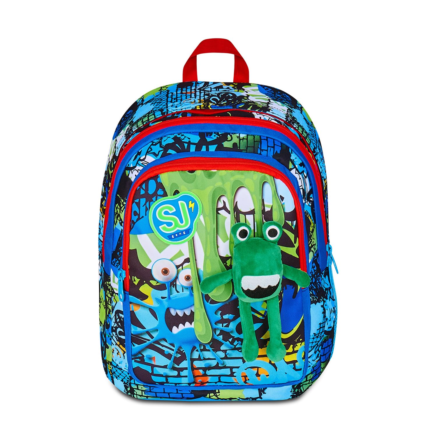 SJ GANG STYLE JAM GANG Zaino Scuola Advanced, Multicolore, Doppio Scomparto e Tasca per Borraccia, 29 L, Zaino Scuola Elementare, Zaino Bambino